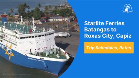 roro vehicle fare batangas to roxas city|2022 Batangas to Roxas and v.v.: Starlite Ferries .